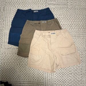 Columbia Men's Cargo Shorts - Navy, Khaki, Beige